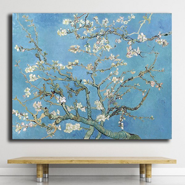 Çiçek Açan Badem Ağacı Vincent van Gogh Kanvas Tablo