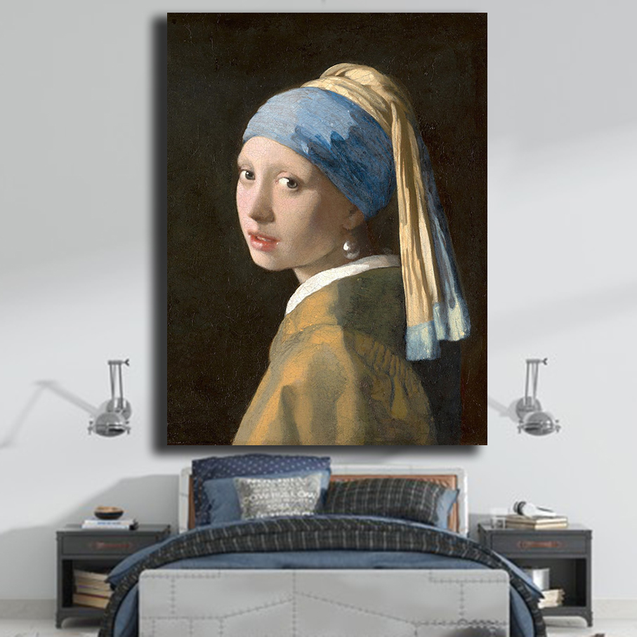 İnci Küpeli Kız Tablosu Johannes Vermeer